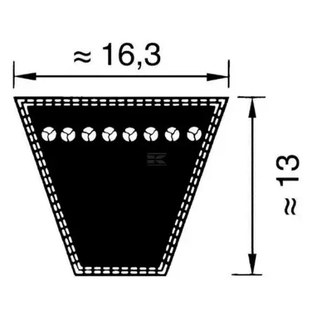 Kilrem SPB 17x1900 Optibelt - Transmissionsremmar och Kilremmar - 8560SPB1900 - 2