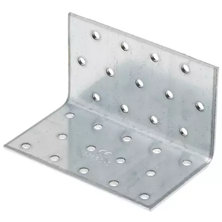 Vinkelbeslag 60x60x2,5x60mm Hålplatta - Spikningshörn - 4034176102530 - 1