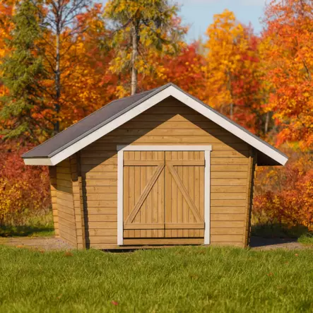 Hirsilato U10 Umpiseinä Pihavarasto 10m2 - Hirsiladot ja Pihaladot - 4100530 - 1