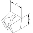 Damixa Väggfäste Kromad 48x45mm - Krantillbehör - 5708516710820 - 2