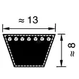 Kilrem B39 17x1000 Optibelt - Transmissionsremmar och Kilremmar - 8500A050 - 2