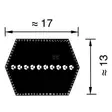 Kilrem hbb4570x17x14 - Transmissionsremmar och Kilremmar - 8520HBB4570 - 2