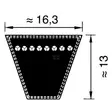 Kilrem SPB 17x1900 Optibelt - Transmissionsremmar och Kilremmar - 8560SPB1900 - 2