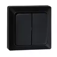 Kytkin Pinta Opal Musta - Elinstallation - 6438056309190 - 1