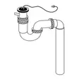 Keittiövesilukko Uponor AS-180-A 1-Osain - Övriga delar till avloppsrör  - 6414914701030 - 1