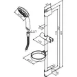 Duschset Damixa Fair Jet Plus - Duschar och Termostater - 5708516739920 - 2