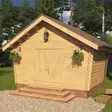 Hirsilato U10 Umpiseinä Pihavarasto 10m2 - Hirsiladot ja Pihaladot - 4100530 - 4