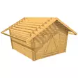 Hirsilato U10 Umpiseinä Pihavarasto 10m2 - Hirsiladot ja Pihaladot - 4100530 - 7