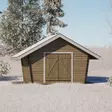 Hirsilato U10 Umpiseinä Pihavarasto 10m2 - Hirsiladot ja Pihaladot - 4100530 - 3