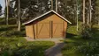 Timmerlada Umpi L Gårdsförråd 16m2 - Timmerlador - 41005010 - 1