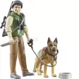 Skogsmästare med hund och utrustning - Leksaksfigurer och Tillbehör till Bondgården - U62660 - 1