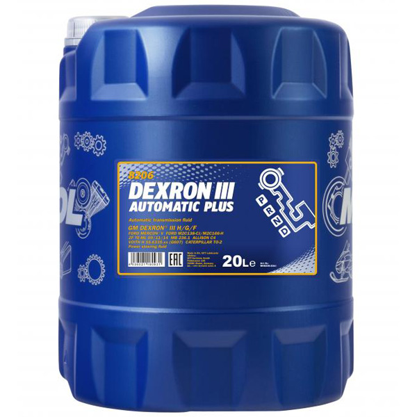Mannol Dexron III Automatic Plus 20L - Släpvagns- och transmissionsoljor - DEX320 - 1