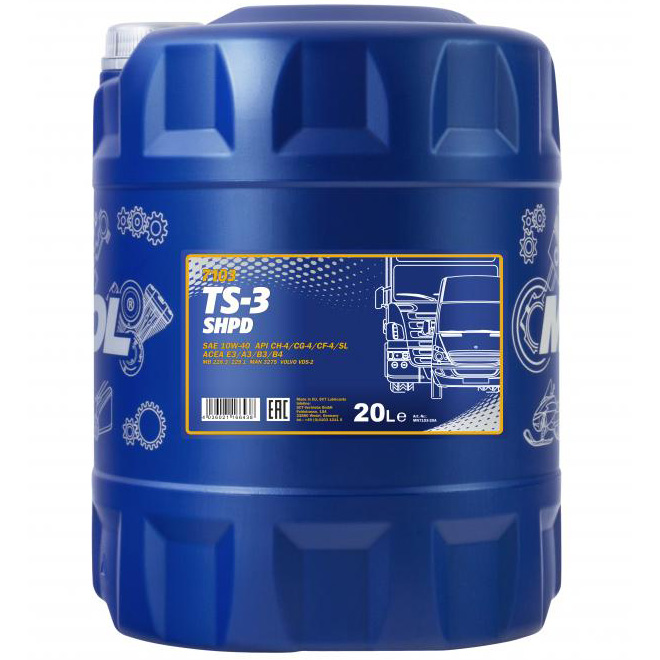 Mannol Moottoriöljy TS-3 SHPD 10W-40 - Moottoriöljyt - TS320 - 1