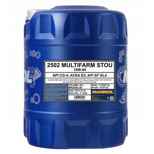 MANNOL Multifarm STOU10W-40 - Universaloljor - MF4020 - 1