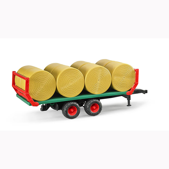 Rundbalsvagn Och 8 Balar - Leksakstraktorer och Tillbehör - U02220 - 1