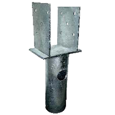 Ruuvipaalun U-Kiinnike 108mm Kiinteä - Ruuvipaalut ja Teräsjalat - 6430049654850 - 1