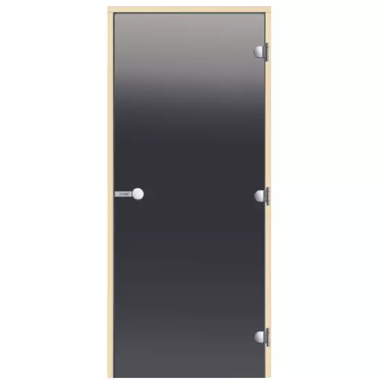 Harvia Saunanovi Harmaa Lasi, Mäntykarmi - Saunan Ovet - 6417659010030 - 1