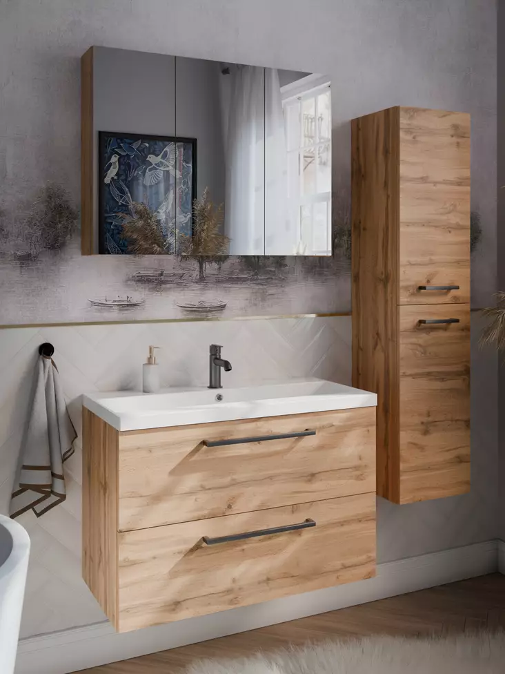 Kiba Aster 800 Ek Möbelset - Badrumsmöbler - 6429810290670 - 1