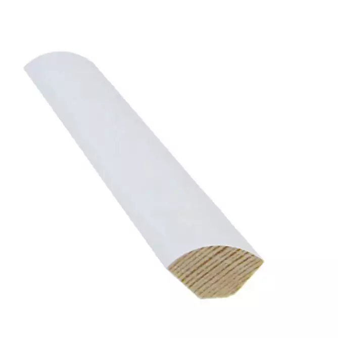 Neljännespyöreä 15x15x2400 Valkoinen - Pyörölistat - 6418227008510 - 1