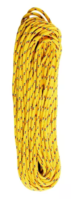 Flätat PP-multifil. Gult 4 mm x 20 m - Rep - 6408586500770 - 1