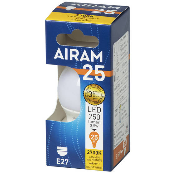 Airam Led Standardlampa 17W Opal kupa 4711566 2100LM E27 Airam Led Standardlampa 17W Opal kupa 4711566 2100LM E27