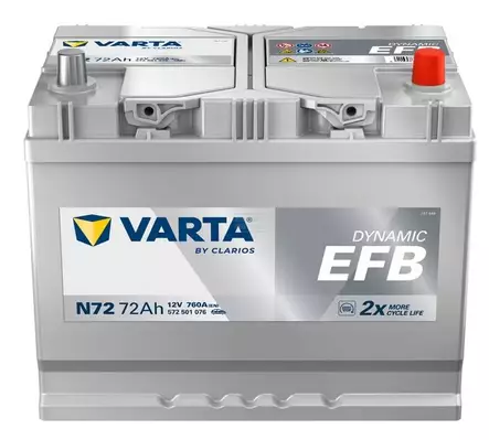Batteri Varta 12V 72Ah 760A - Bilbatterier och Fordonsbatterier - 4016987167281 - 1
