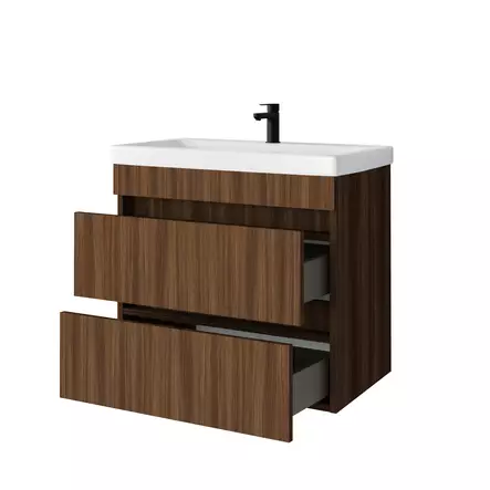 Kiba Tvättställsskåp Mila 60, Med Handfat - Badrumsmöbler - 6429810290601 - 2