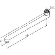Damixa D-Juoksuputki 300mm G3/4 Kromi - Hanatarvikkeet - 5708516337171 - 2