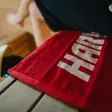 Harvia Pyyhe Punainen 70x140cm Logolla - Saunapyyhkeet - SAC80401 - 3