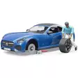 Lelu-Urheiluauto Kuljettajalla Bruder - Leluautot ja Tarvikkeet - U03481 - 2