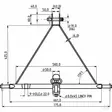 Trepunktsdragbalk Kat. 1 med Dragkula - Traktordelar Länktillbehör - TL150881 - 3