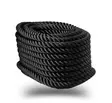 Härva av konsthampa, svart 36 mm x 40 m - Räckeslinor och tillbehör - 6408586890611 - 1