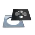 Golvrensningslock med standard installationsram - Golvbrunns lock - 6430042836611 - 1