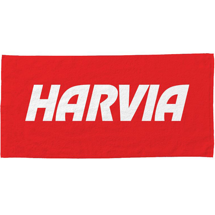 Harvia Pyyhe Punainen 70x140cm Logolla - Saunapyyhkeet - SAC80401 - 1