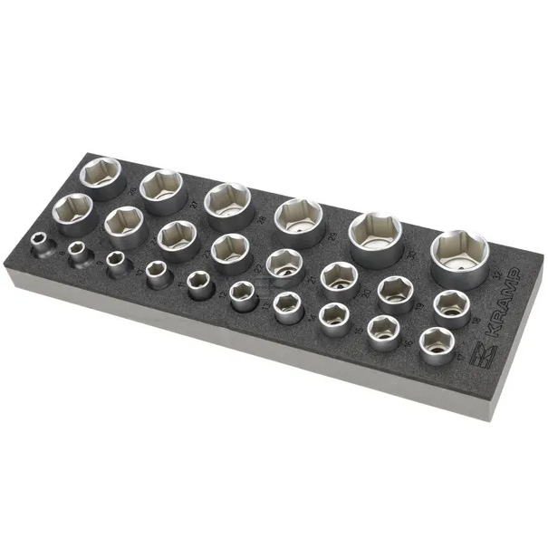 Hylssats 1/2" 24 delar Kramp - Hylsor, ringnycklar - TT800501 - 1
