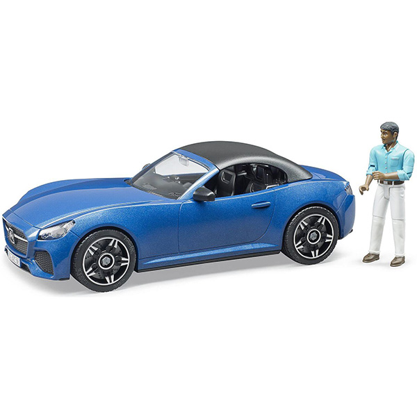 Lelu-Urheiluauto Kuljettajalla Bruder - Leluautot ja Tarvikkeet - U03481 - 1