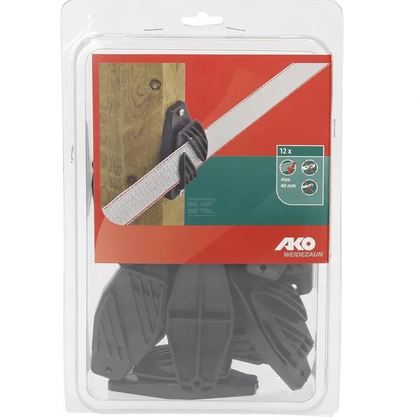 Bandisolator 40 mm 10 st - Isolator för elstängsel - 44340121 - 1