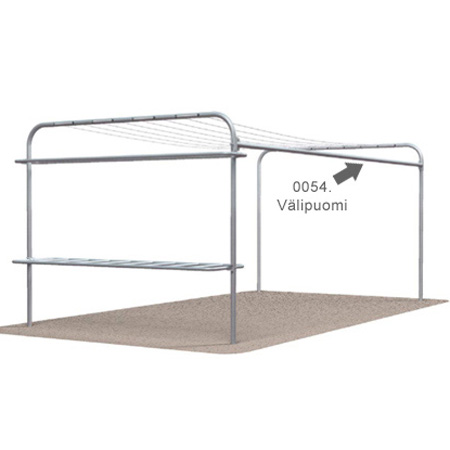 Välipuomi Sinkitty Teräspuomi 3,9M - Tuuletus- ja Kuivaustelineet - 6417538000541 - 1