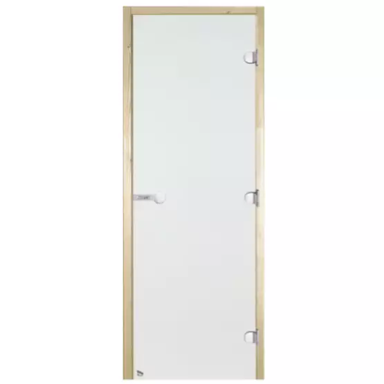 Harvia Bastudörr Klar Glass, Fyrkantig Ram - Bastudörrar - 6417659011211 - 1