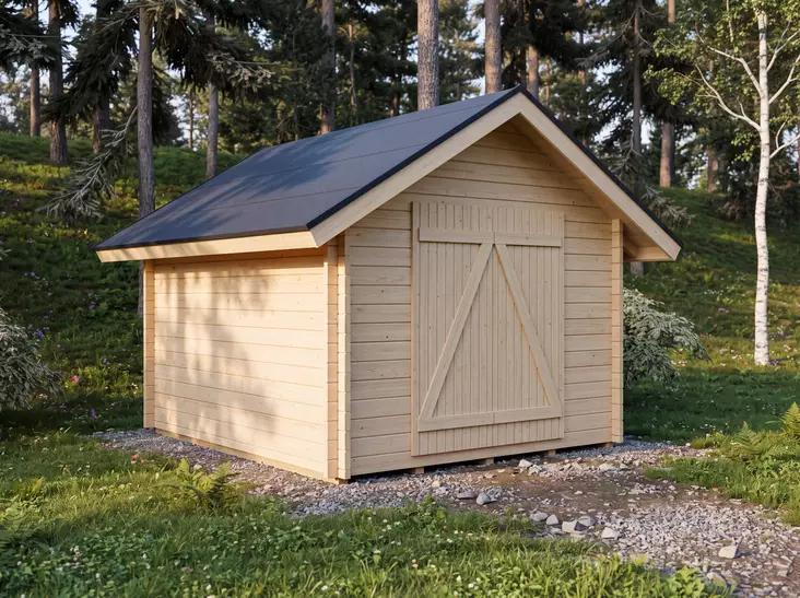 Hirsilato Suora M Pihavarasto 10m2 - Hirsiladot ja Pihaladot - 4100531 - 1