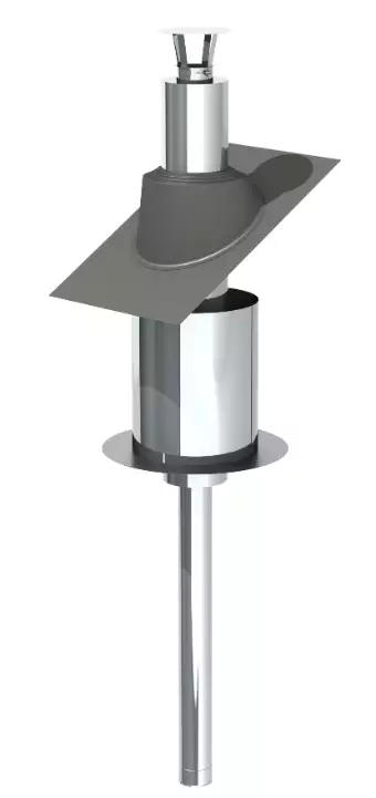 Skorstenspaket Jeremias ECO Färg Rostfri - Rökkanaler och skorstenar - 18205031 - 1