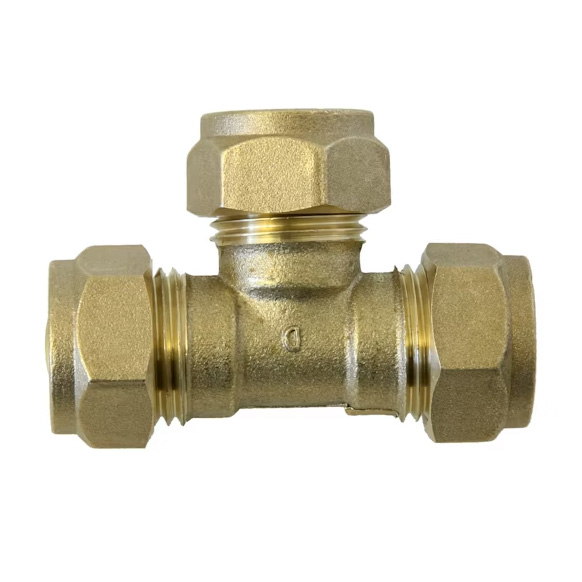 Puserrus T-Liitin 15mm EM Opal - T-koppling, mässing - 6413820150321 - 1