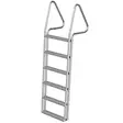 Bryggstege Med 6 Fotsteg Bred Aluminium - Bryggpontoner och -trappor - 6417538003702 - 1