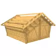 Hirsilato R20 Rakomalli Pihavarasto 20m2 - Hirsiladot ja Pihaladot - 41005012 - 6