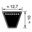 Kilrem SPA 13x1732 Optibelt - Transmissionsremmar och Kilremmar - SPA1732 - 2