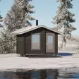 Pihasauna Pallas 11m2, 42 mm Hirsisauna - Tynnyrisaunat ja Hirsisaunat - 4100503012 - 5