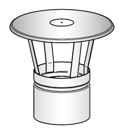 Harvia Regnhatt 115mm Rostfri - Skorstenar och tillbehör - 6417659006002 - 1