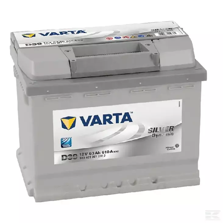 Akku 12V 63Ah 610A VARTA - Bilbatterier och Fordonsbatterier - 5634010613162 - 1