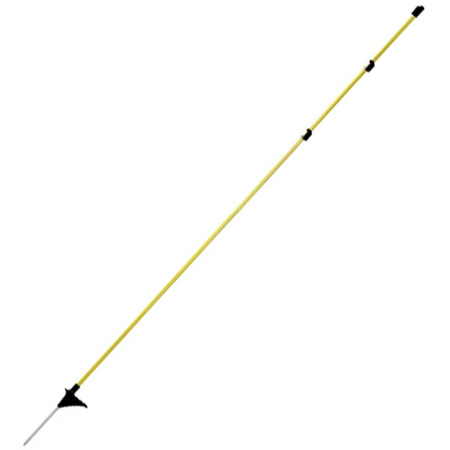 Glasfiberstång 154cm Gul 10 st - Stängselstolpar och pelare - 444292 - 1
