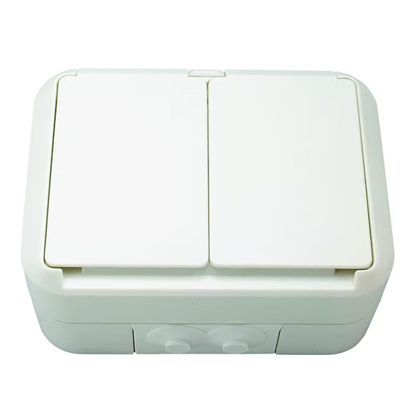 Pistorasia Kosti Pinta IP55 2-OS 402ESWP - Rasiat ja Kannet - 6418677310072 - 1